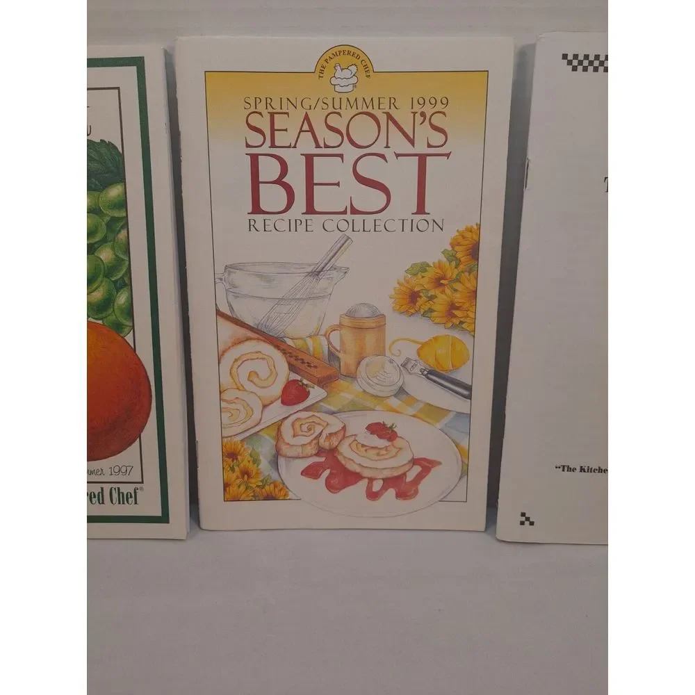 Lot of 10 The Pampered Chef‎ Season's Best Recipe Collection Cookbooks Booklets